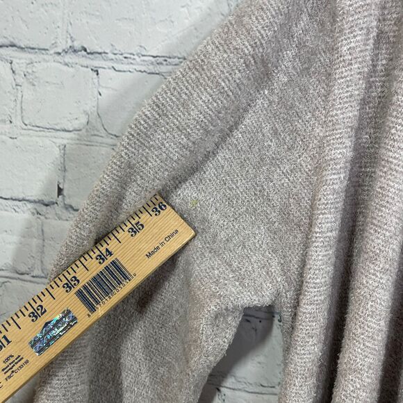 Barefoot Dreams Bamboo Chic Lite Cardigan 1X Brown Gray Long Weekend Rib Sweater - Picture 6 of 14